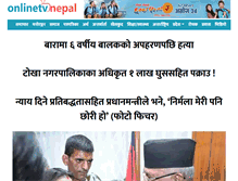 Tablet Screenshot of onlinetvnepal.com